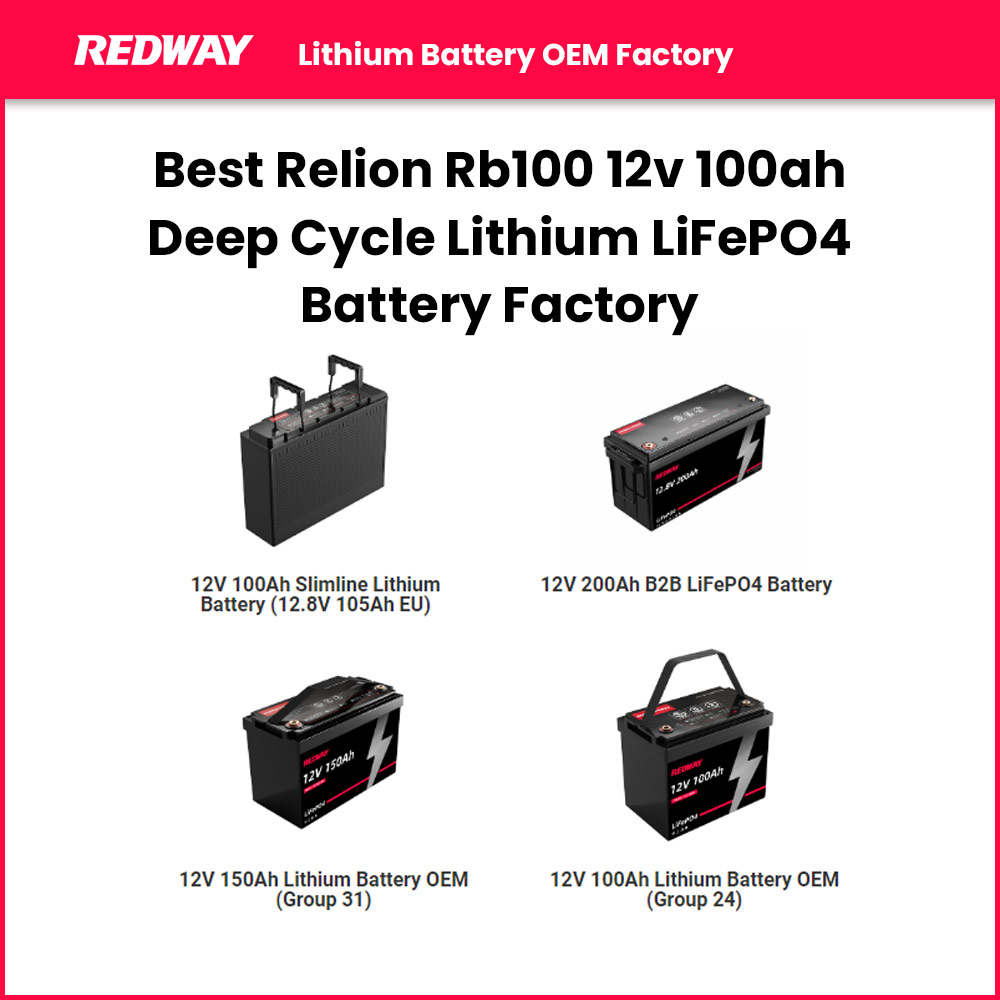 Best Relion Rb100 12v 100ah Deep Cycle Lithium LiFePO4 Battery Factory