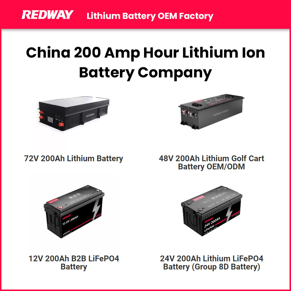 China 200 Amp Hour Lithium Ion Battery Company