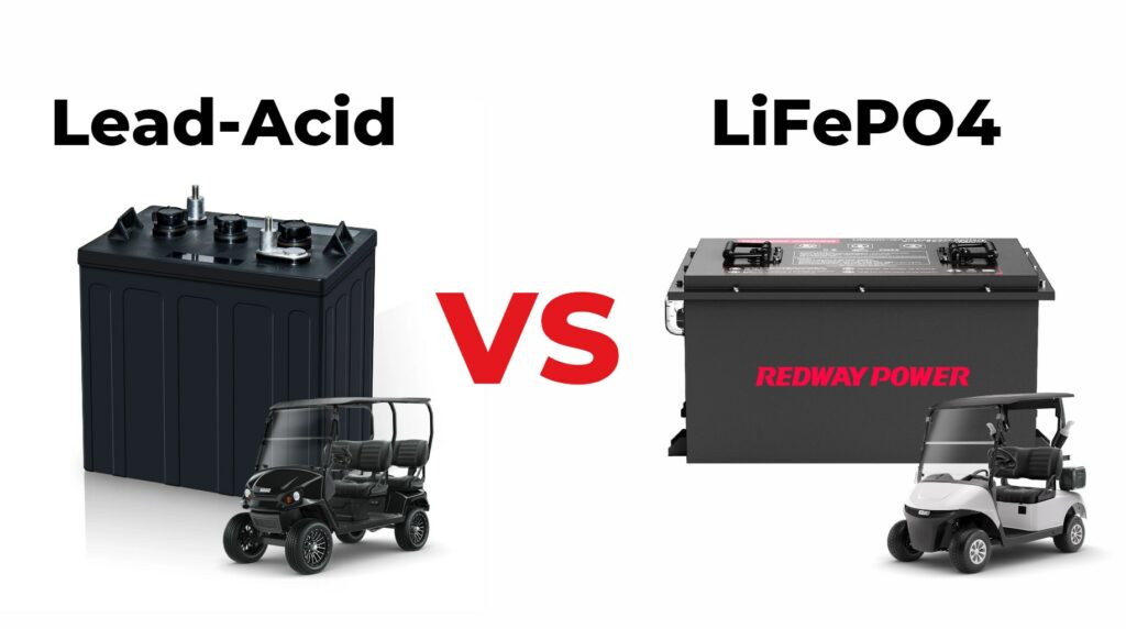 What Are the Weight Differences Between LiFePO4 and Lead-Acid Golf Cart Batteries?