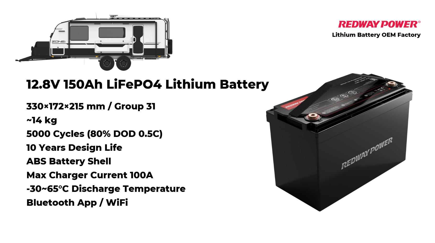 What Are the Dimensions and Weight of the Redway 12V 150Ah Lithium Battery?