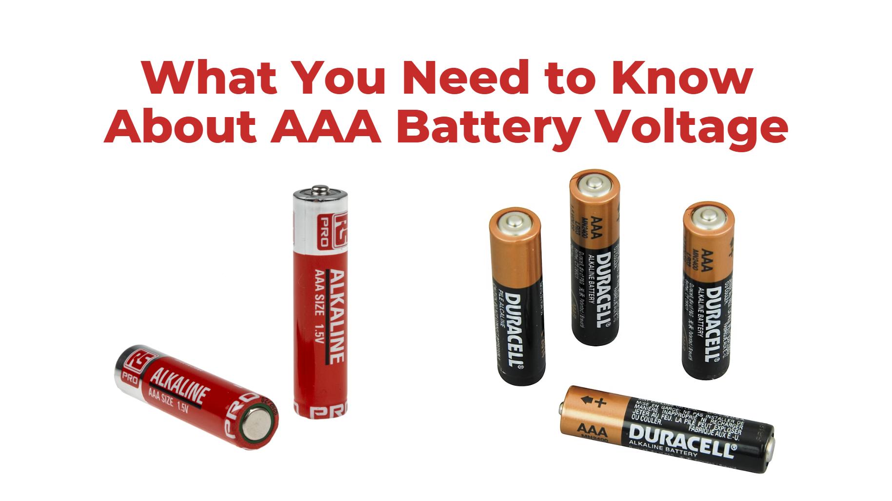 What You Need to Know About AAA Battery Voltage