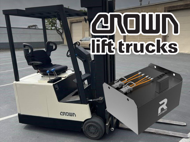 crown forklift lithium lifepo4 oe