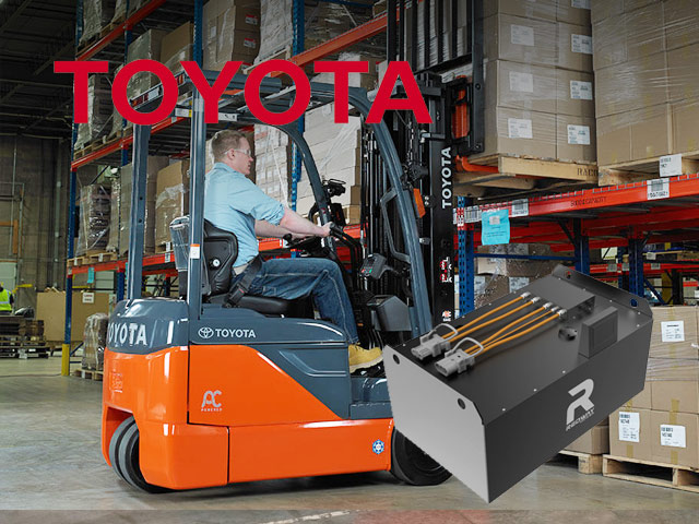 toyota forklift lithium lifepo4 battery